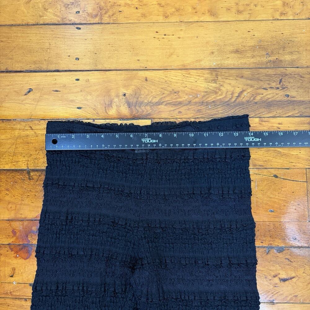 Free People Mesh Tiered Lace Ruffled Leggings Med. Whimsical Victorian Boho Goth - Picture 11 of 11